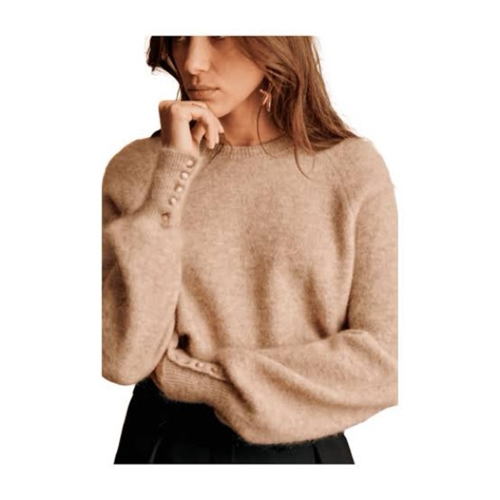Sezane Louise Jumper Light Beige - Size S